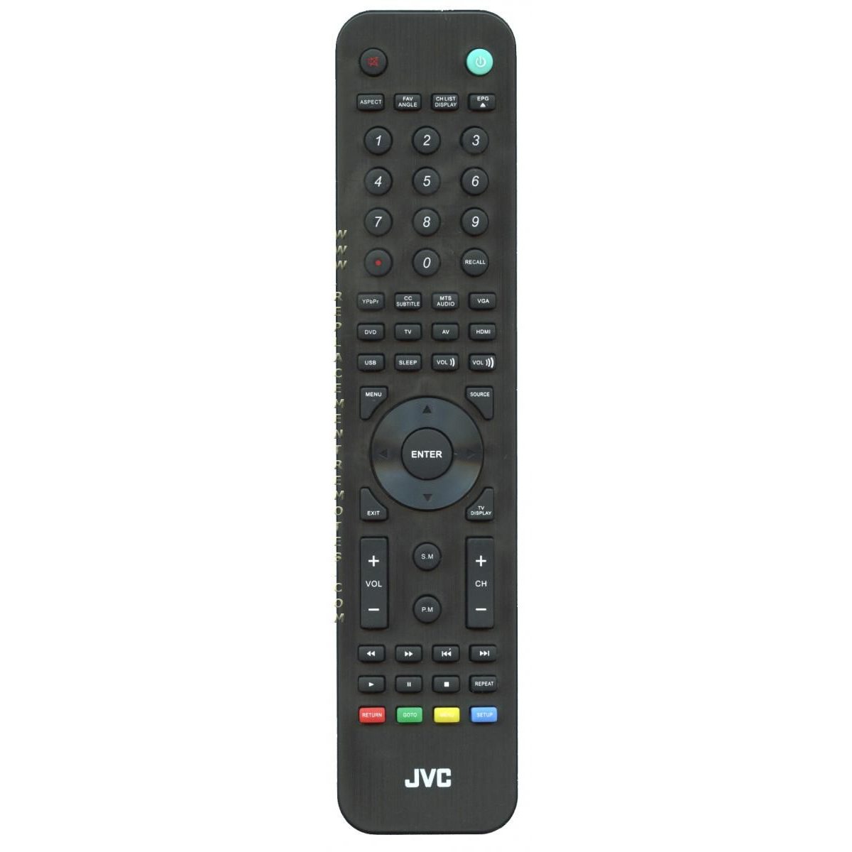 JVC RMC1243 / RMC1240 TV/DVD Remote Control