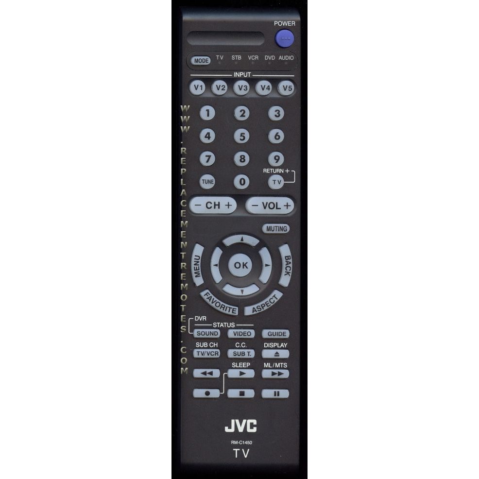 JVC RMC14501H TV Remote Control