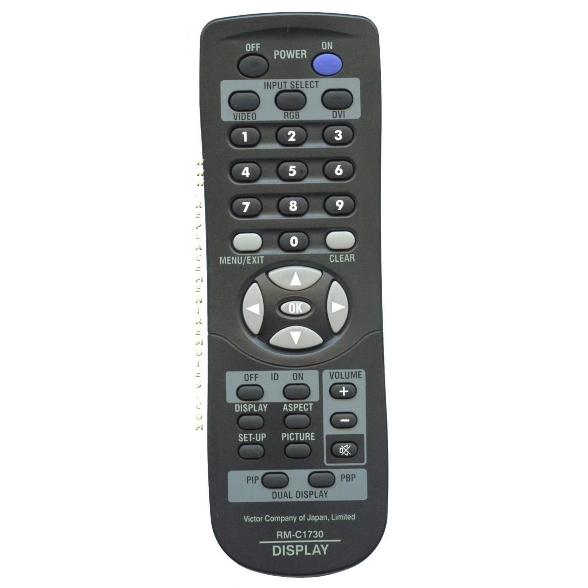 JVC RMC1730 Monitor Remote Control