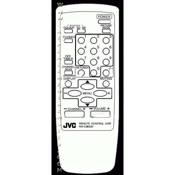 JVC RMC360GY TV Remote Control