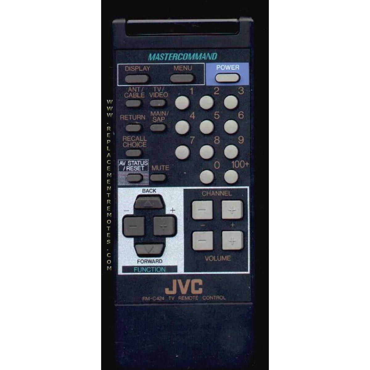 JVC RMC424 TV Remote Control