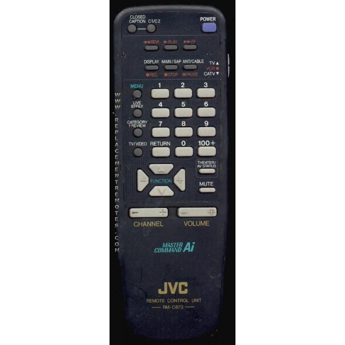 JVC RMC673 TV Remote Control