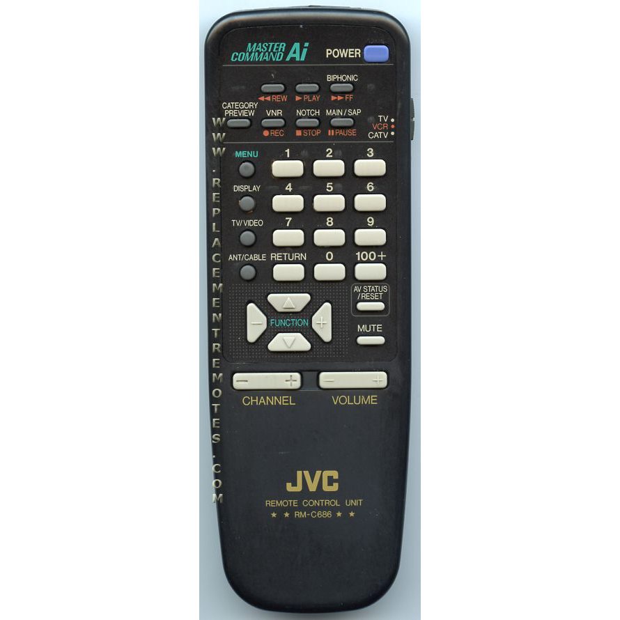 JVC RMC686 TV Remote Control