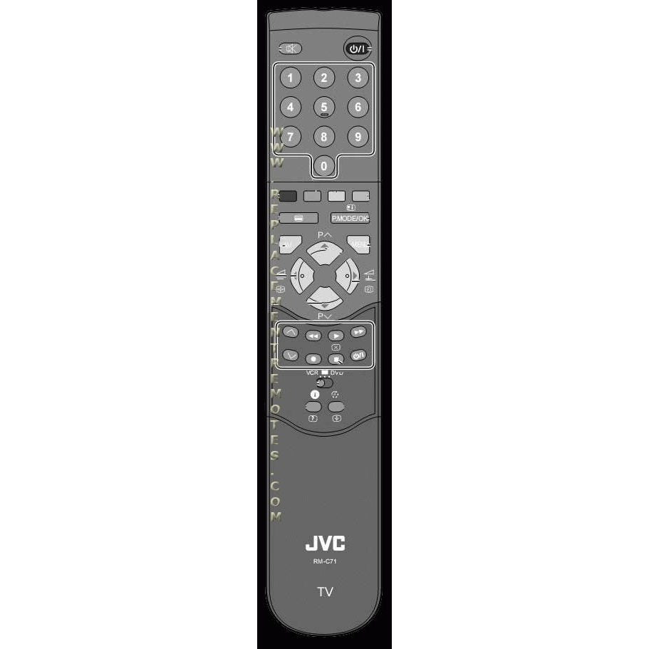 JVC RMC71 TV Remote Control