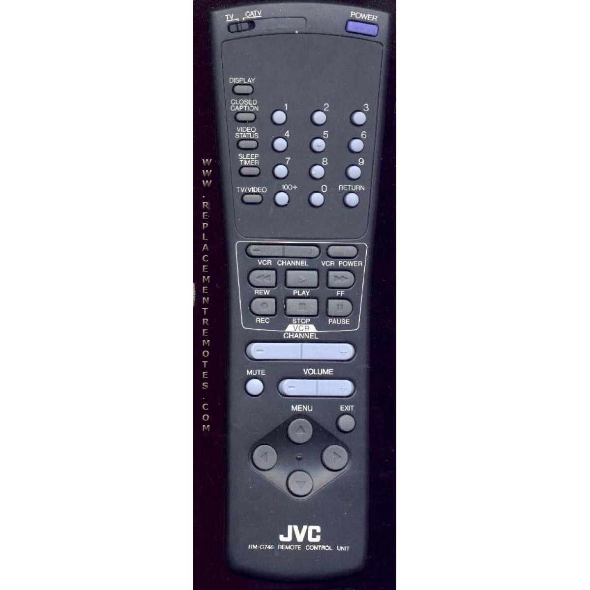 JVC RMC746 TV Remote Control