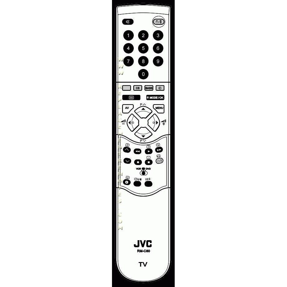 JVC RMC80 TV Remote Control