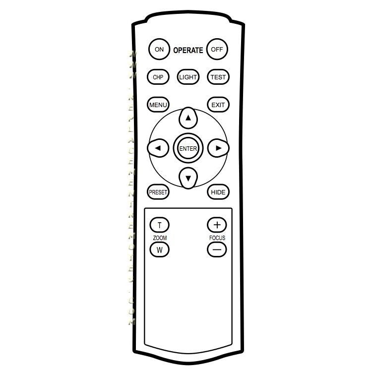 JVC RMMH10KG Projector Remote Control