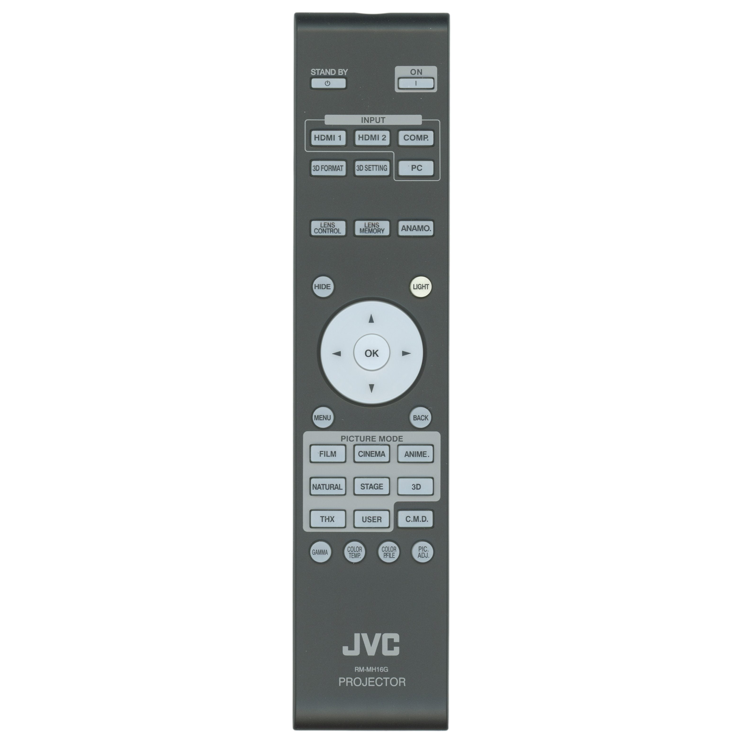 JVC RMMH16G Projector Remote Control