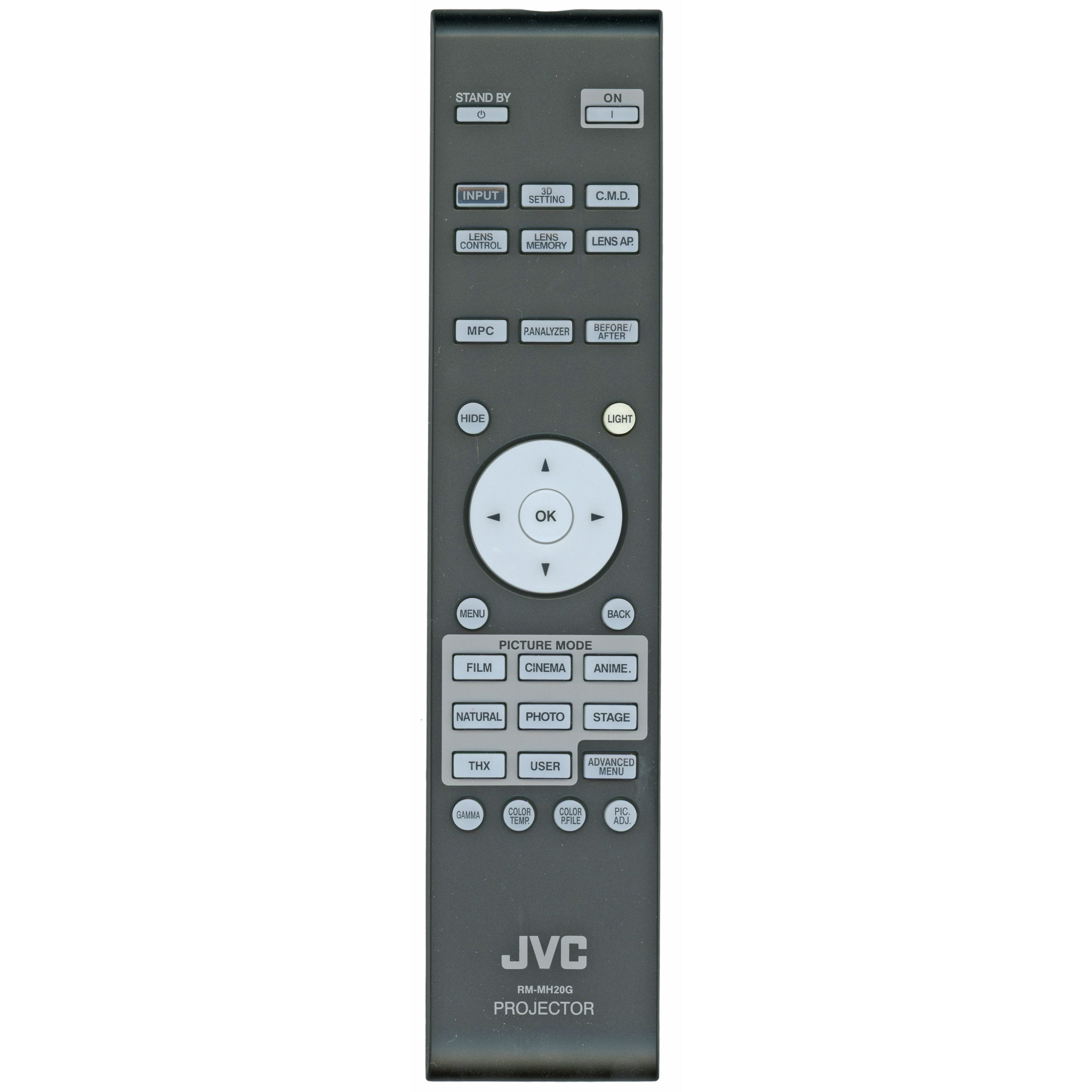 JVC RMMH20G Projector Remote Control