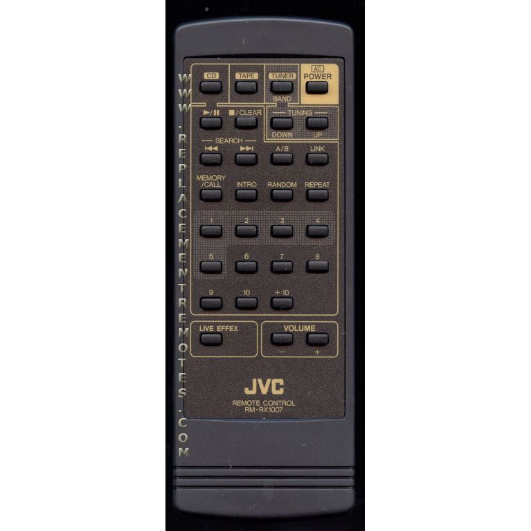 JVC RMRX1007 Audio Remote Control