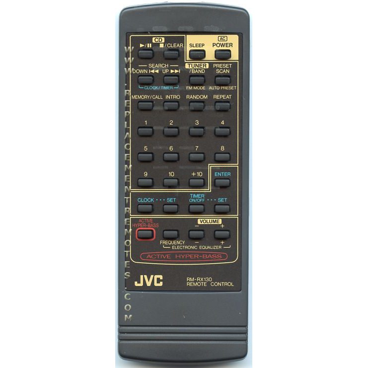 JVC RMRX130 Audio Remote Control