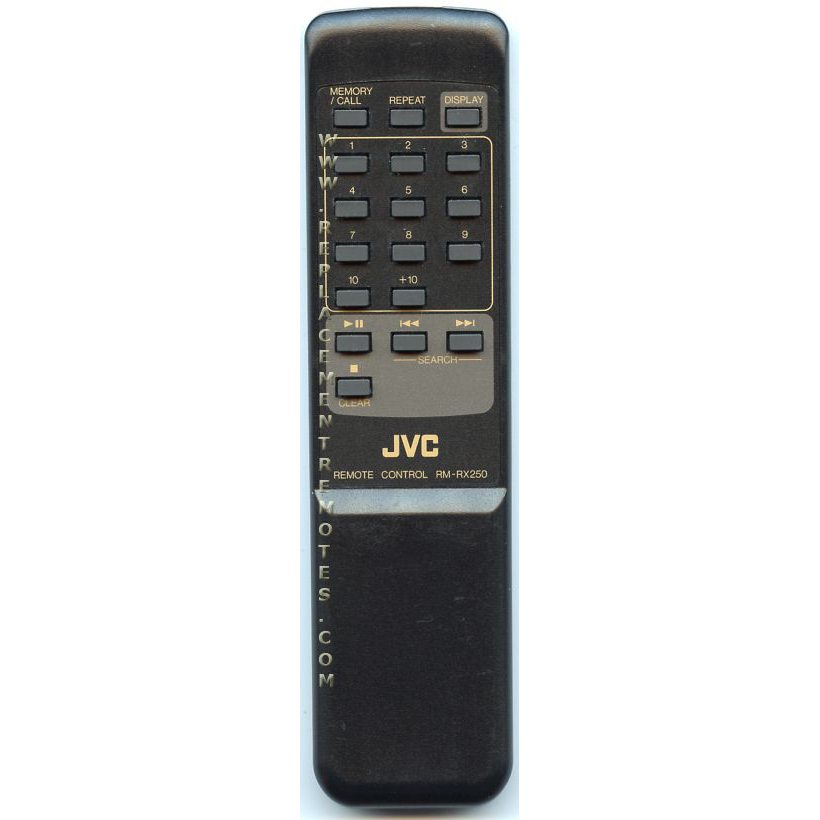 JVC RMRX250 Audio Remote Control