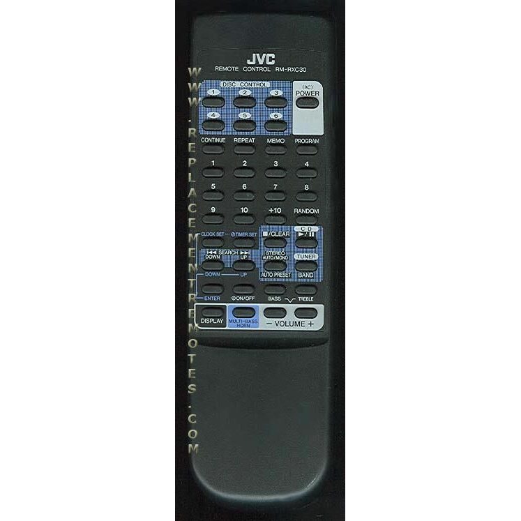 JVC RMRXC30 Audio Remote Control