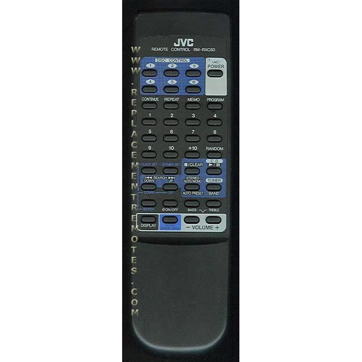 JVC RMRXC50 Audio Remote Control