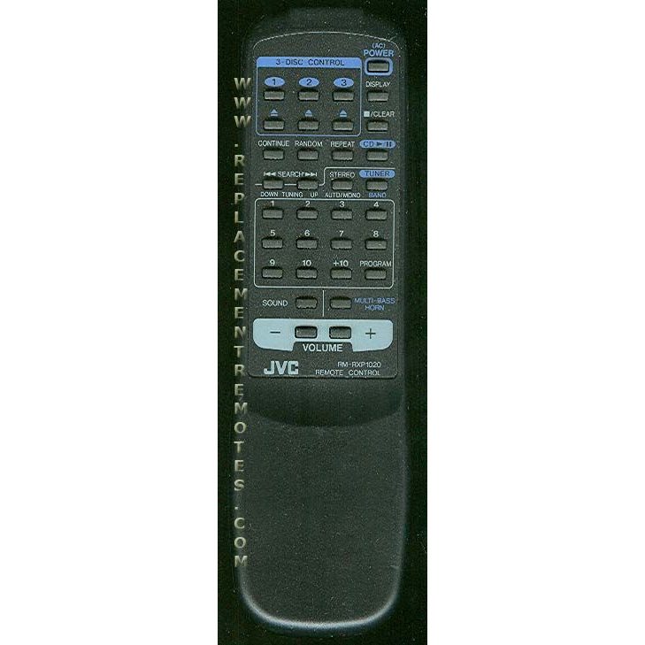 JVC RMRXP1020 Audio Remote Control