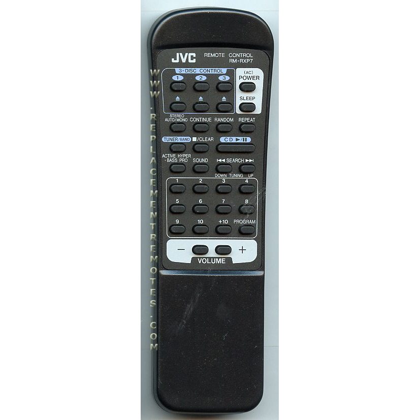 JVC RMRXP7 Audio Remote Control