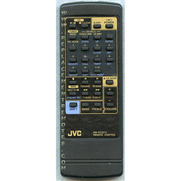 JVC RMRXQ70 Audio Remote Control