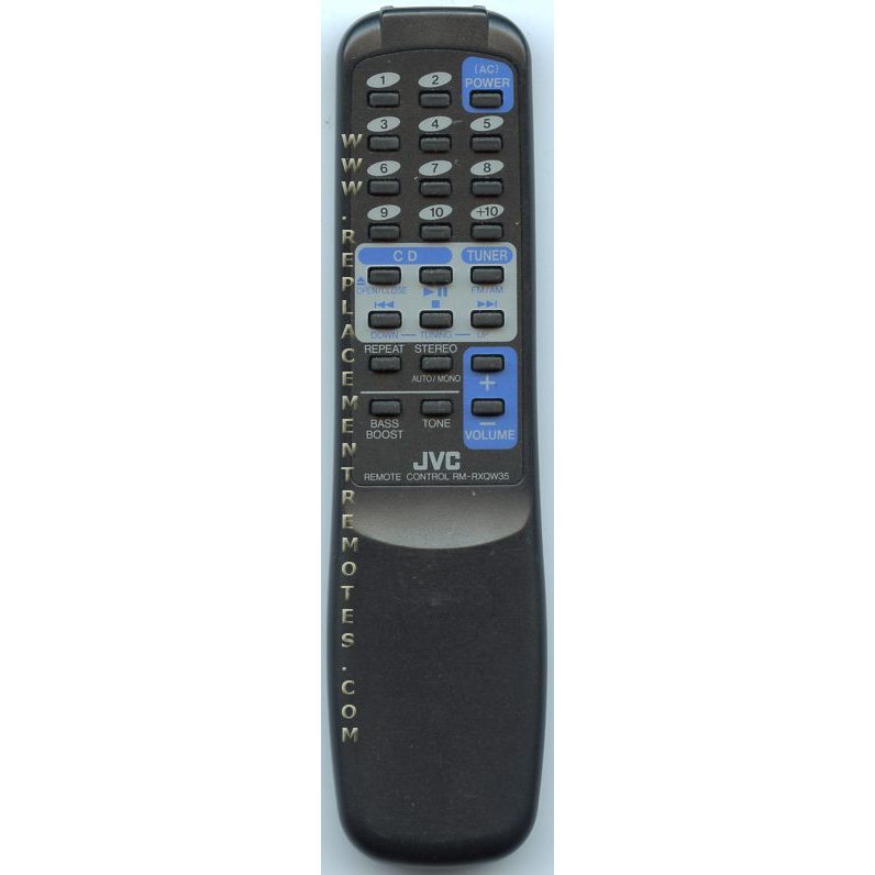 JVC RMRXQW35 Audio Remote Control