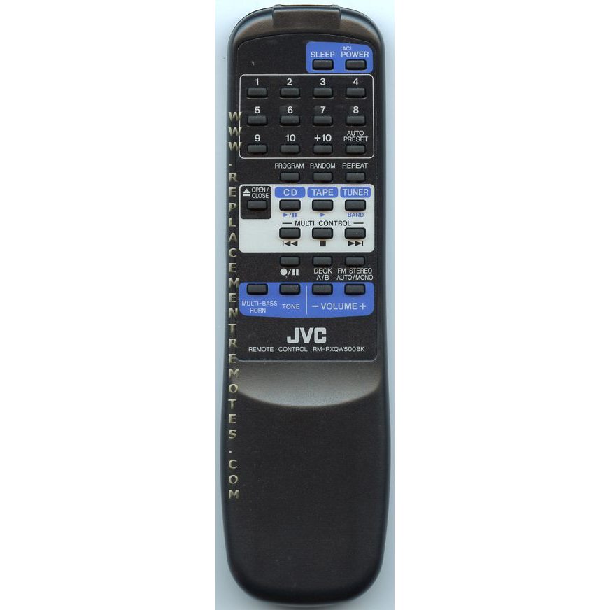 JVC RMRXQW500BK Audio Remote Control