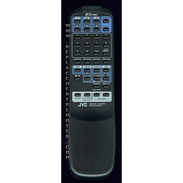 JVC RMRXUC30BK Audio Remote Control