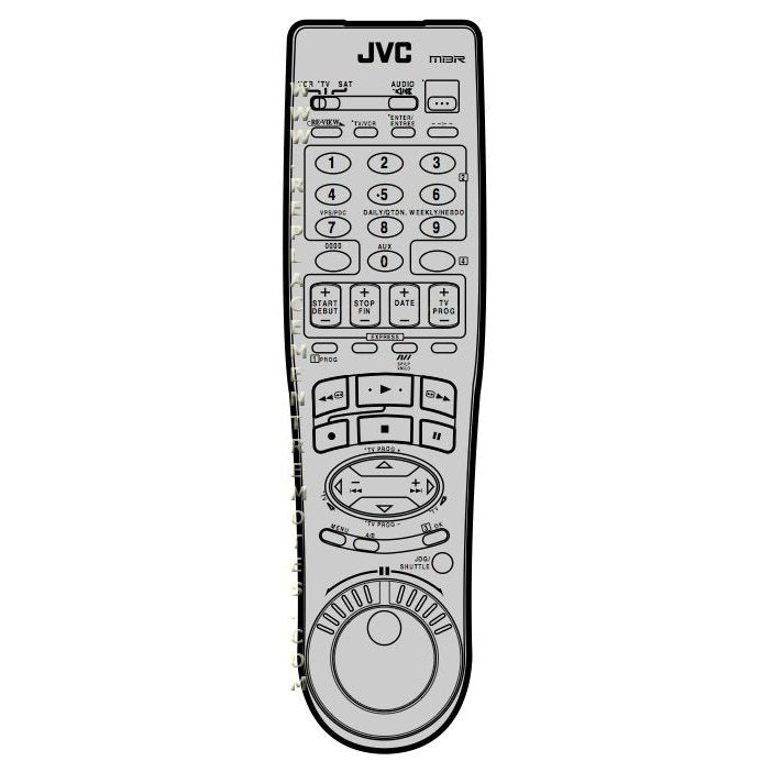 JVC RMRXUMD9000 VCR Remote Control