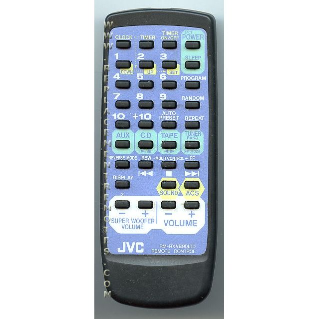 JVC RMRXVB90LTD Audio Remote Control