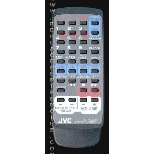 JVC RMRXVB99 Audio Remote Control