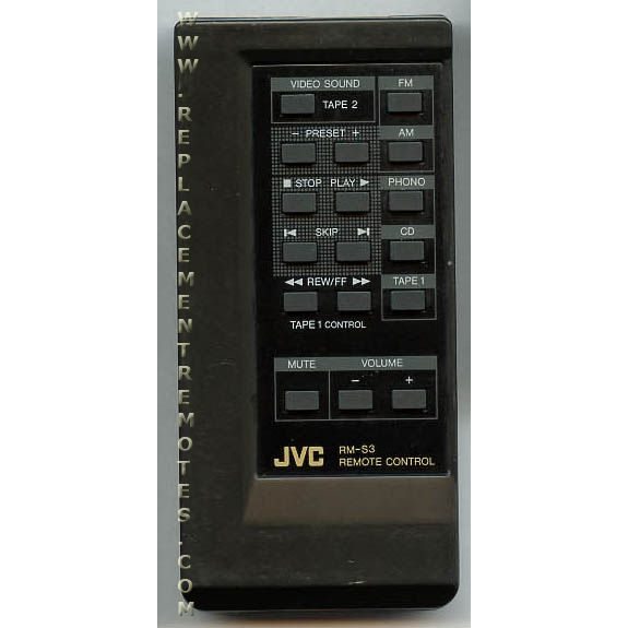 JVC RMS3 Audio Remote Control