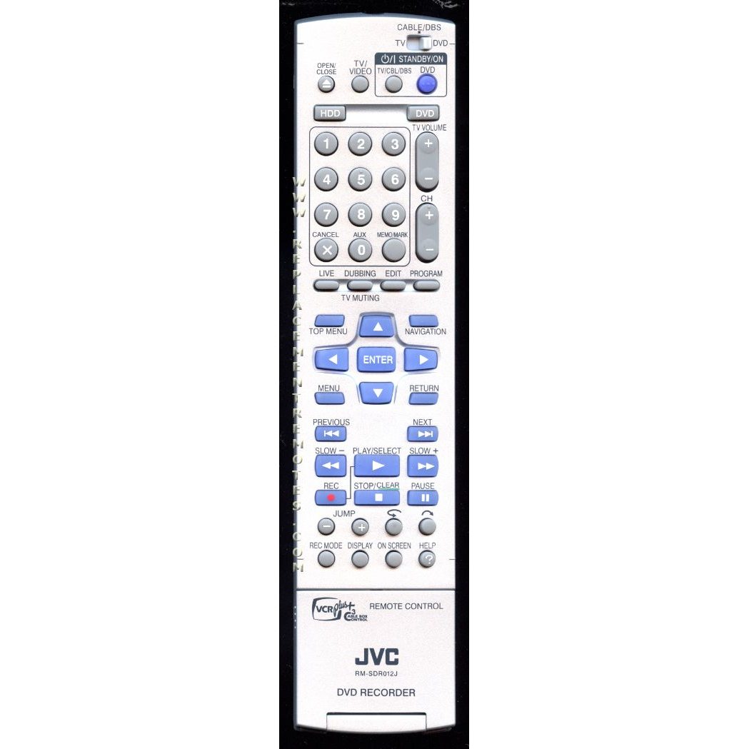 JVC RMSDR012J Audio Remote Control