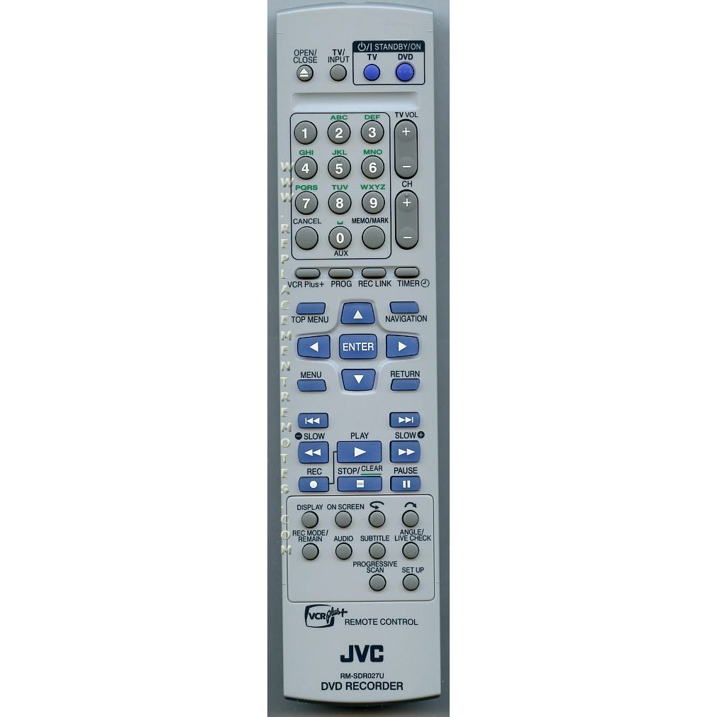 JVC RMSDR027U Audio Remote Control