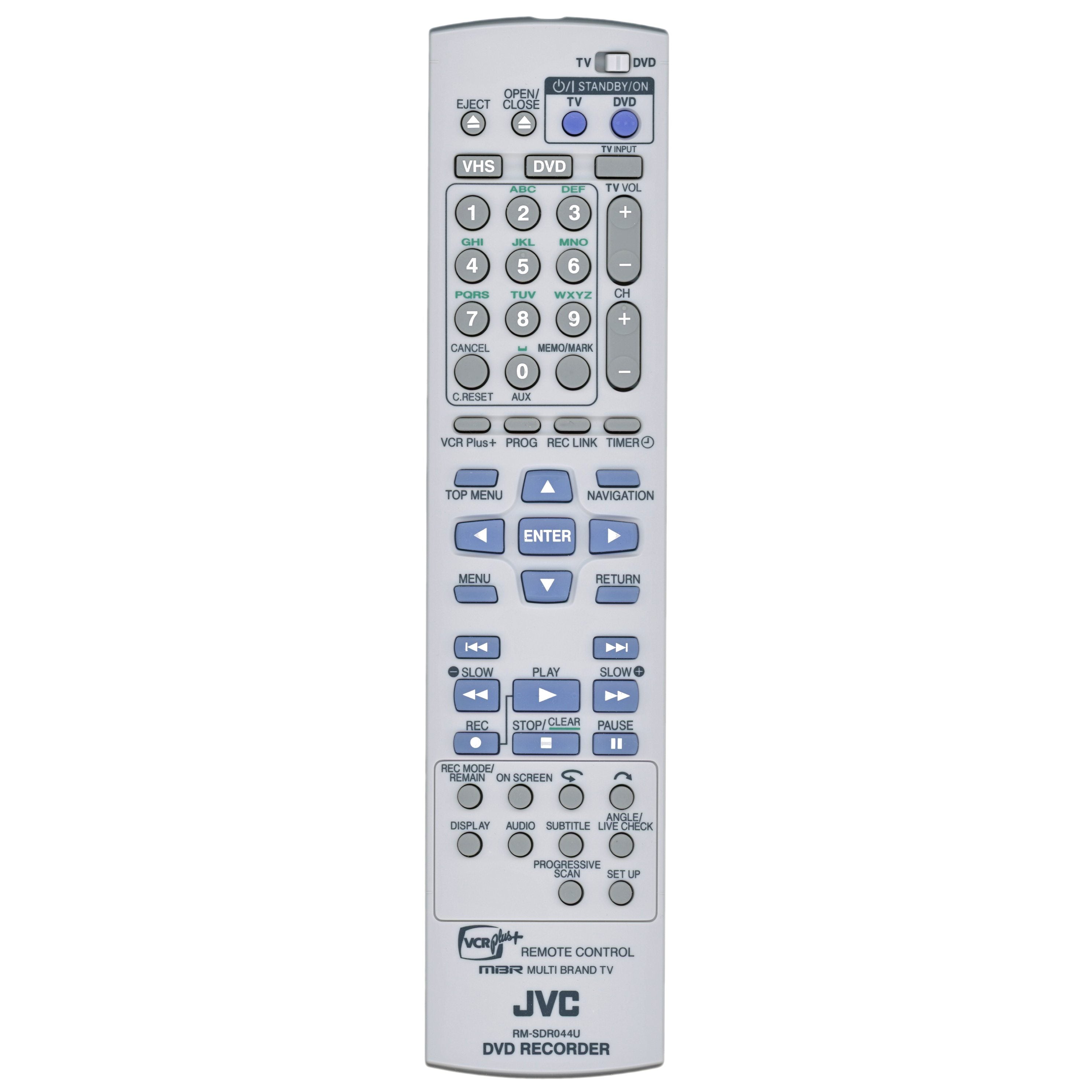 JVC RMSDR044U DVD/VCR Remote Control