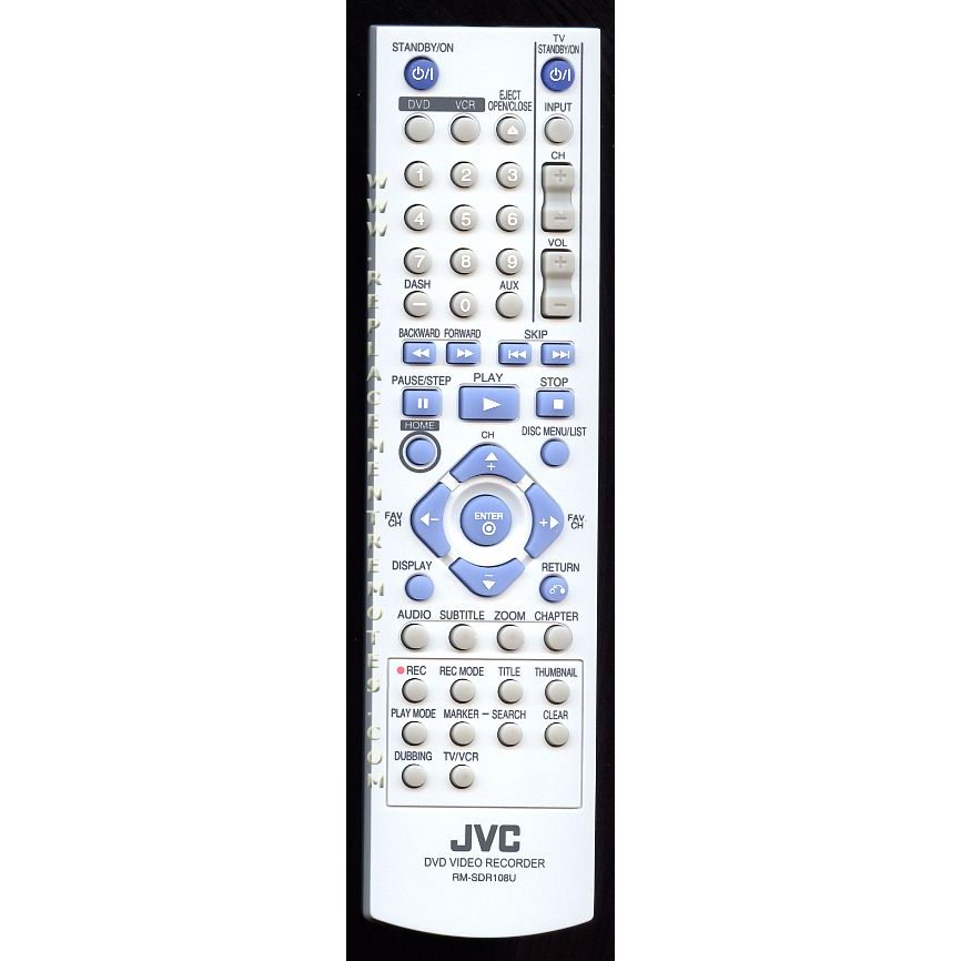 JVC RMSDR108U Audio Remote Control