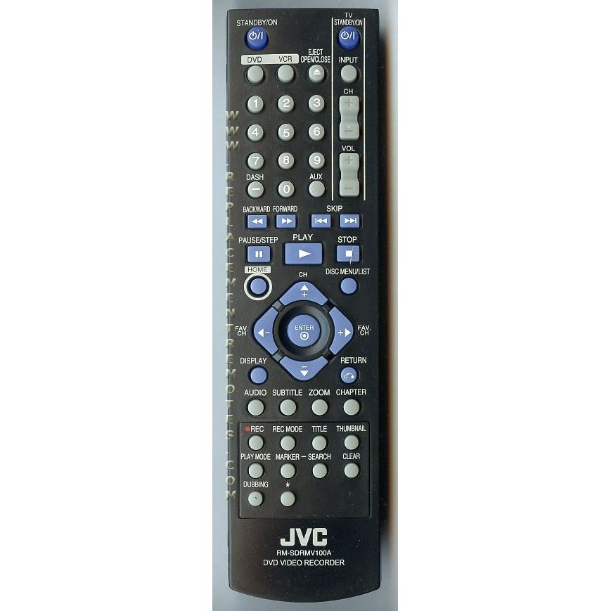 JVC RMSDRMV100A DVDR Remote Control