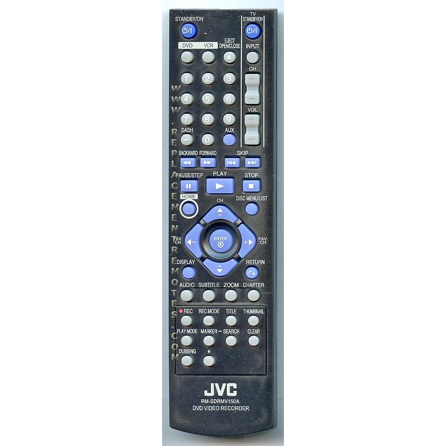 JVC RMSDRMV150A DVDR Remote Control