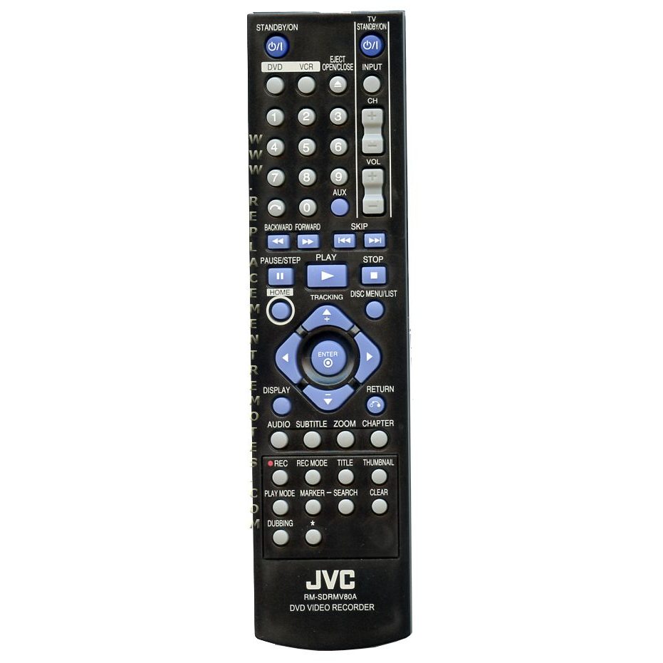 JVC RMSDRMV80A DVDR Remote Control