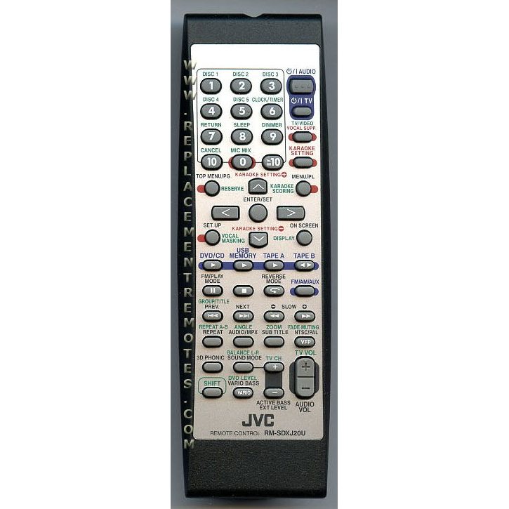 JVC RMSDXJ20U Audio Remote Control