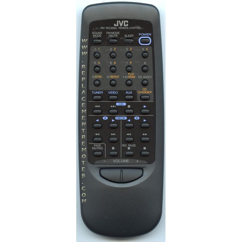 JVC RMSEC550U Receiver Remote Control