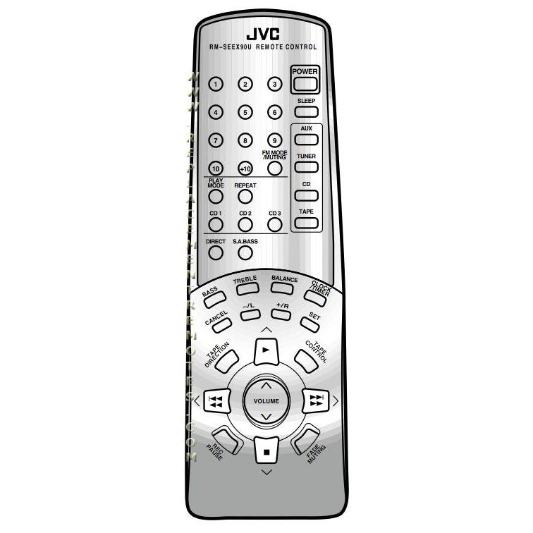 JVC RMSEEX90U Audio Remote Control