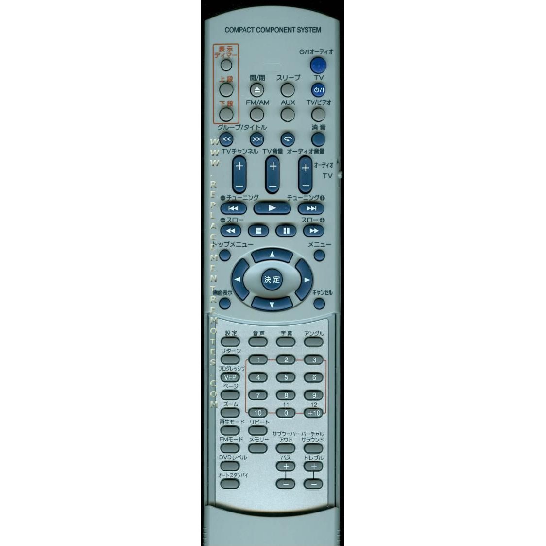 JVC RMSEEXA1 Audio Remote Control