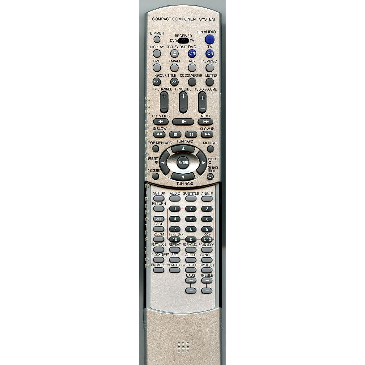 JVC RMSEEXA10A Audio Remote Control