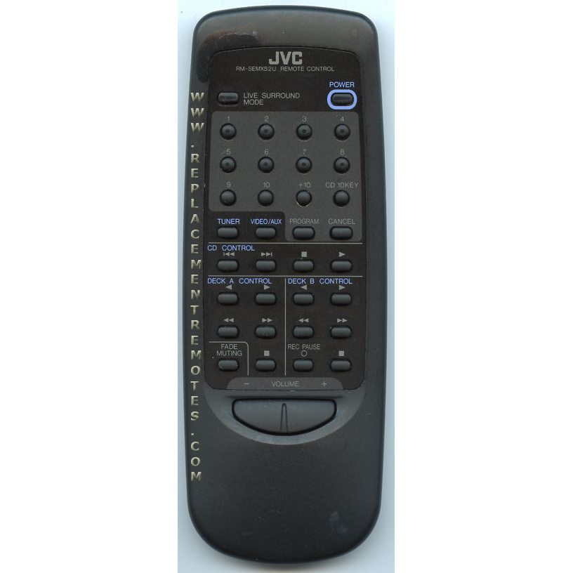 JVC RMSEMXS2U Audio Remote Control