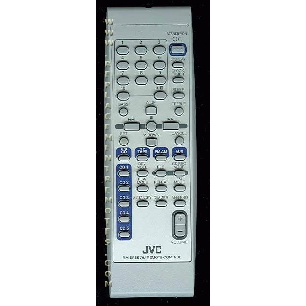 JVC RMSFSB70J Audio Remote Control