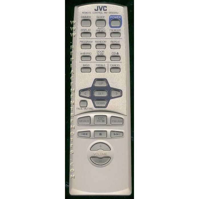 JVC RMSFSSD9J Audio Remote Control