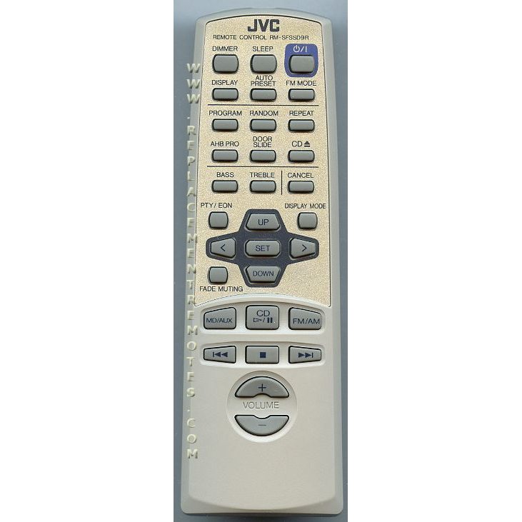 JVC RMSFSSD9R Audio Remote Control