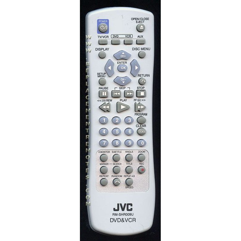 JVC RMSHR009U DVD/VCR Remote Control