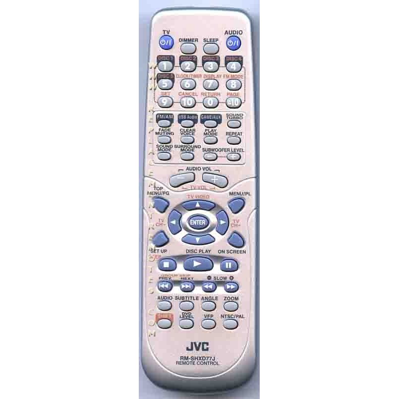 JVC RMSHXD77J Audio Remote Control