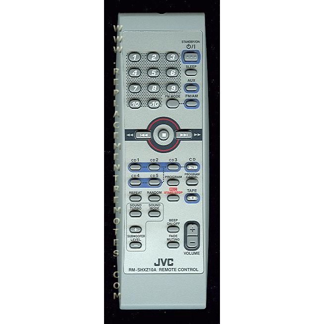 JVC RMSHXZ10A Audio Remote Control