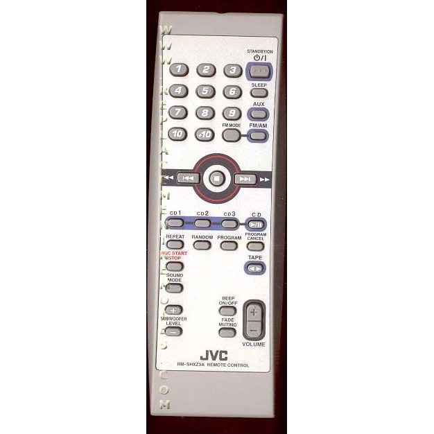 JVC RMSHXZ3A Audio Remote Control