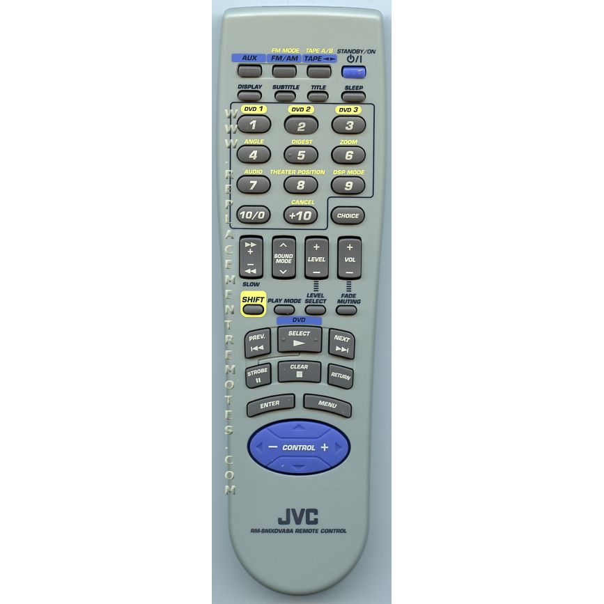 JVC RMSMXDVA9A DVD Remote Control