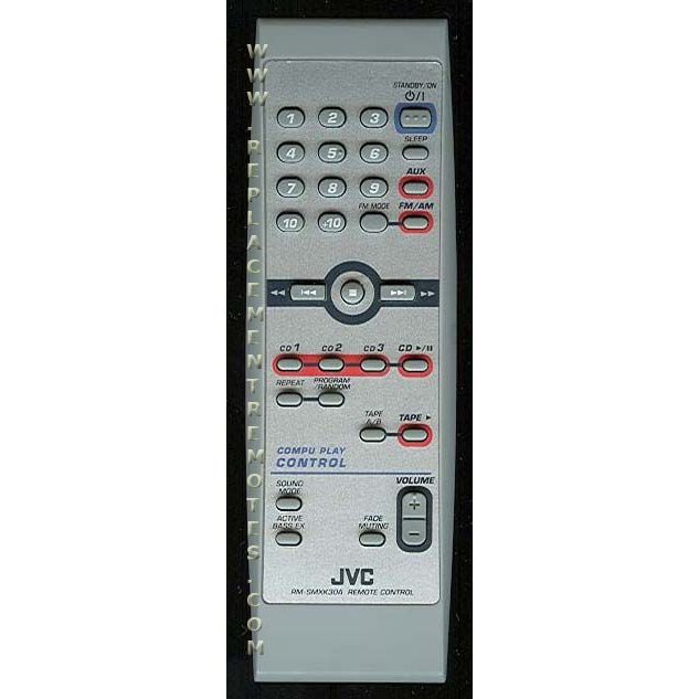 JVC RMSMXK30A Audio Remote Control